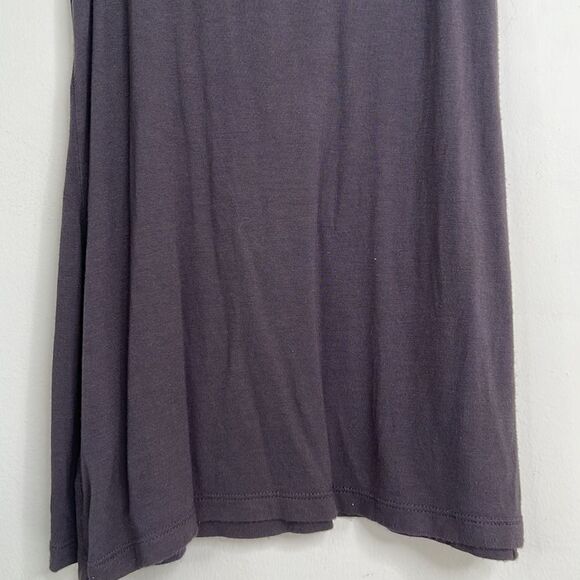 Express Dark Gray Scoop Neck Ruffle Bib Front Tank Top Blouse - Picture 10 of 16